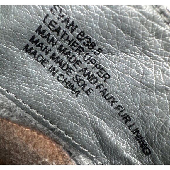 MIZ MOOZ Size 8 Gray Women Evan Leather Zippered Ankle Boots Booties - Picture 11 of 15